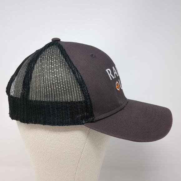 Range USA Snapback Trucker Hat Gray One Size Adjustable Embroidered Mesh Back - Picture 5 of 9